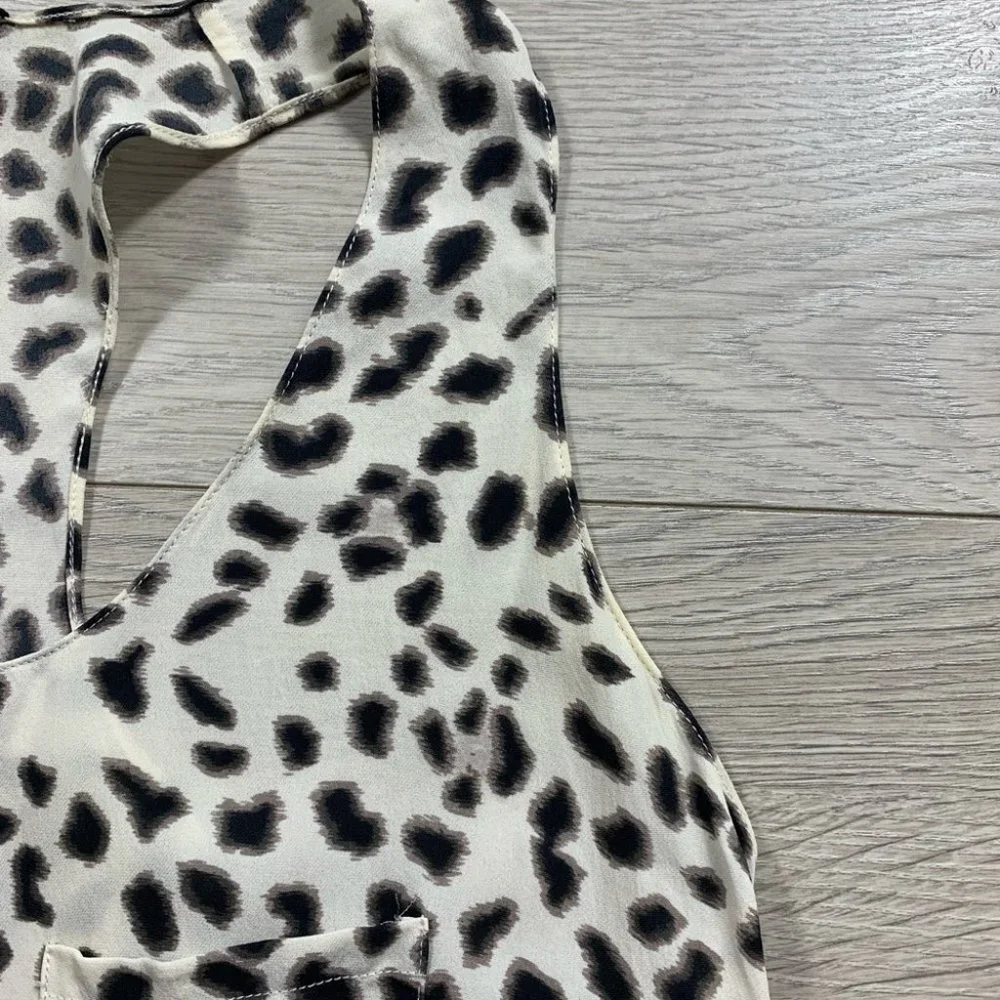 Alexander Wang Silk Animal Print Mini Dress